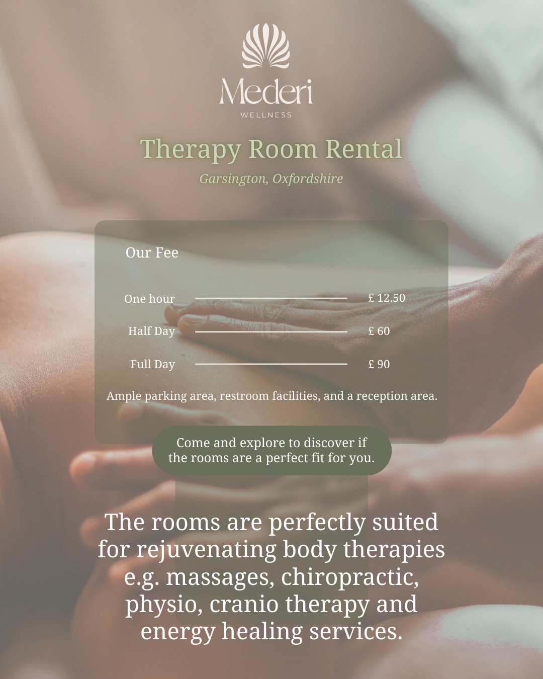 Have you thought about renting one of our rooms to enhance your holistic practice?
Join our calming team by choosing one of our three rooms to rent and start being able to offer infrared sauna and float therapy with your treatments to really boost