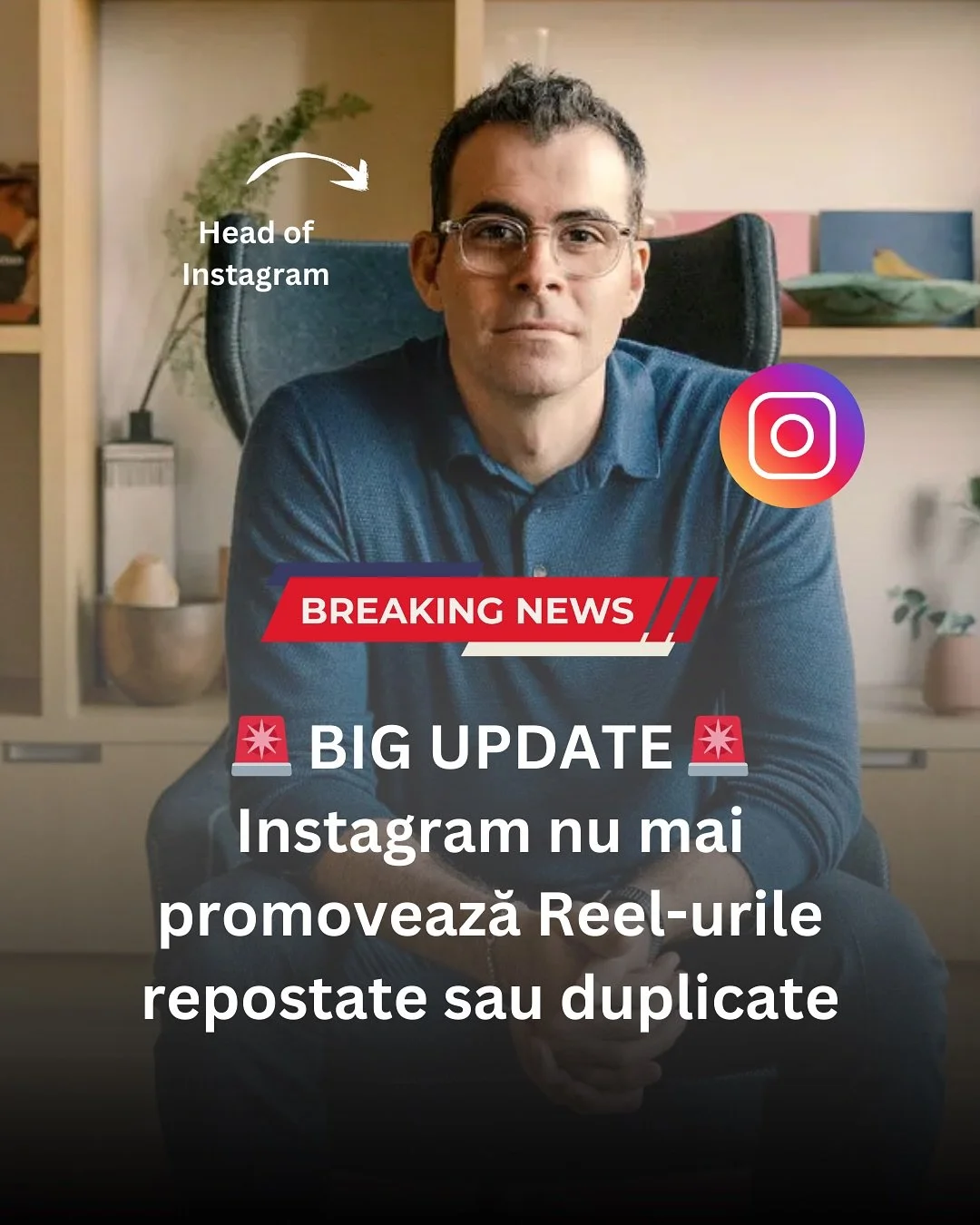 📢 Instagram schimbă regulile pentru Trial Reels!
De acum, orice Reel care este repostat, duplicat sau copiat va fi downranked și arătat la mai puțini oameni.

✅ Ce poți face &icirc;n continuare:
&ndash; postează variații ale aceluiași Reel (schimbă 