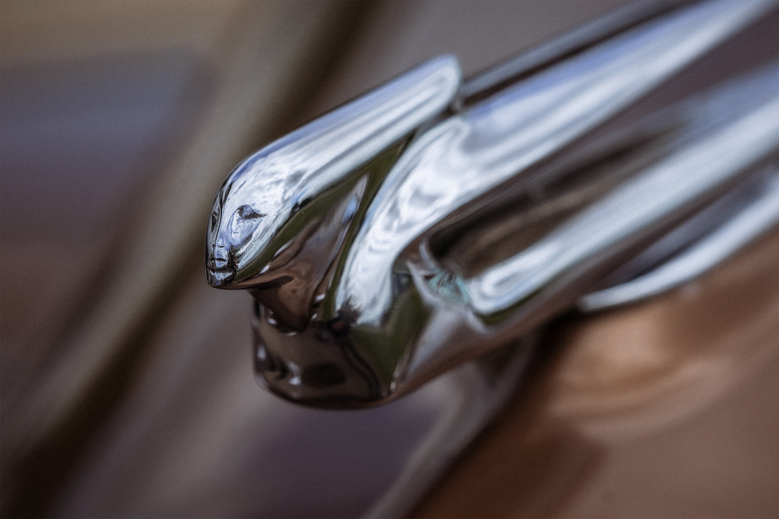 Image of a 1930's Cadillac Goddess hood ornament 