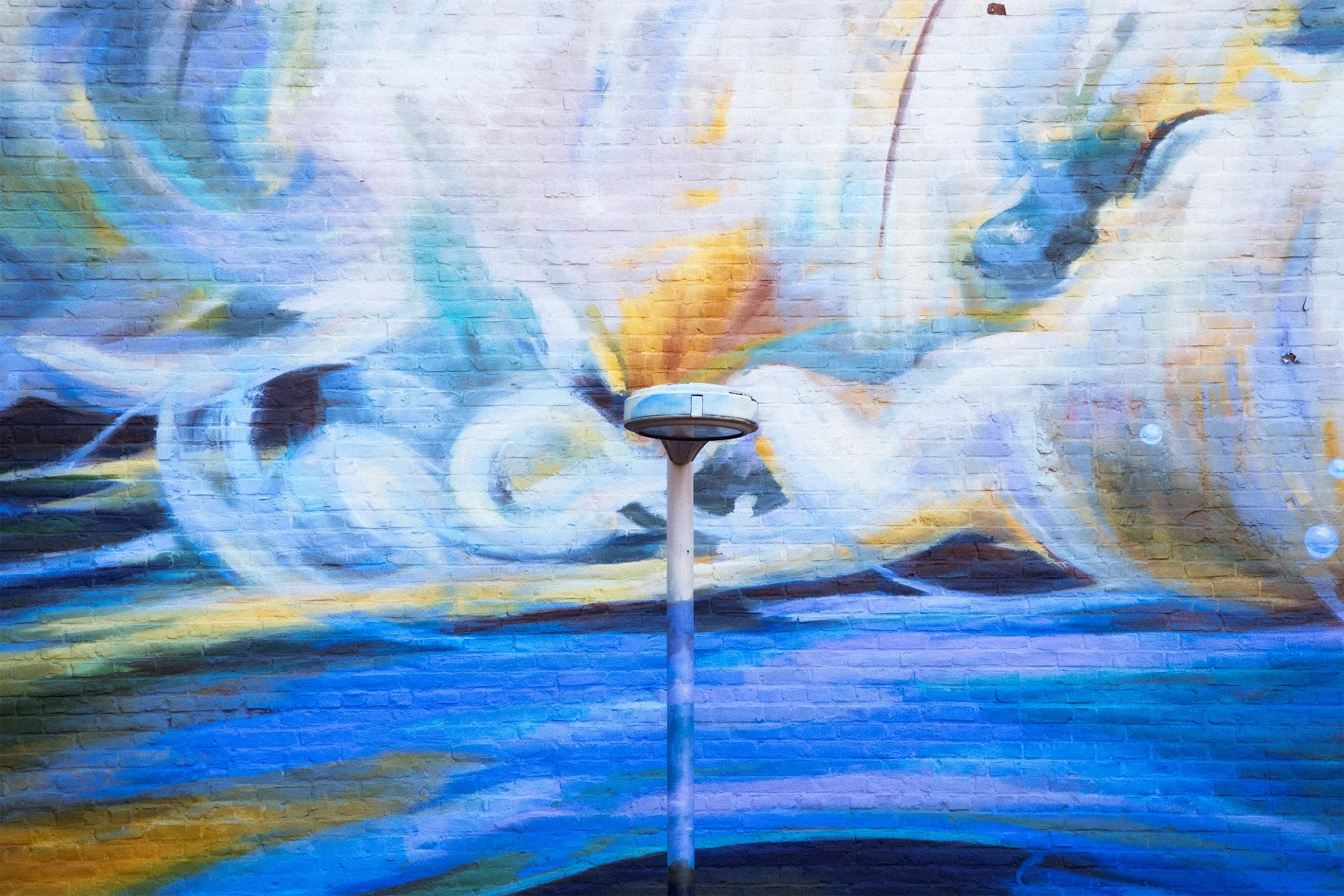 Image of a mural painting on a brick wall in Provicence RO