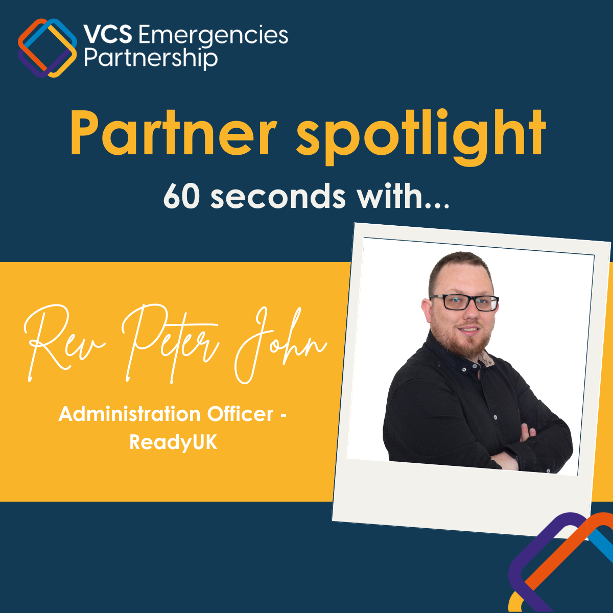 Partner Spotlight: 60 seconds with...Rev Peter John