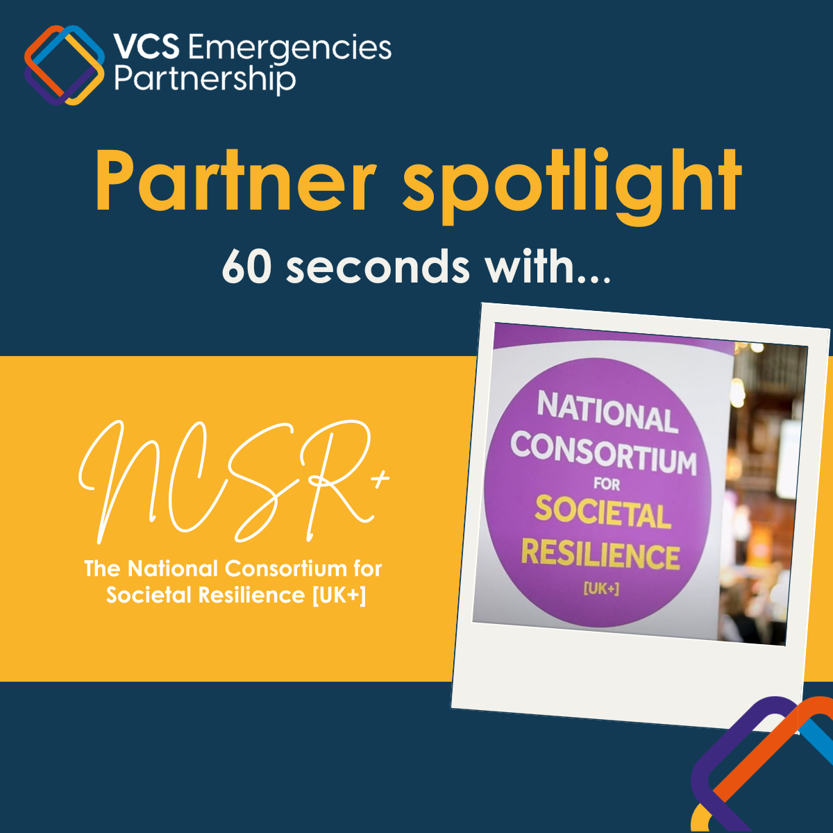 Partner Spotlight: 60 seconds with...The National Consortium for Societal Resilience [UK+]