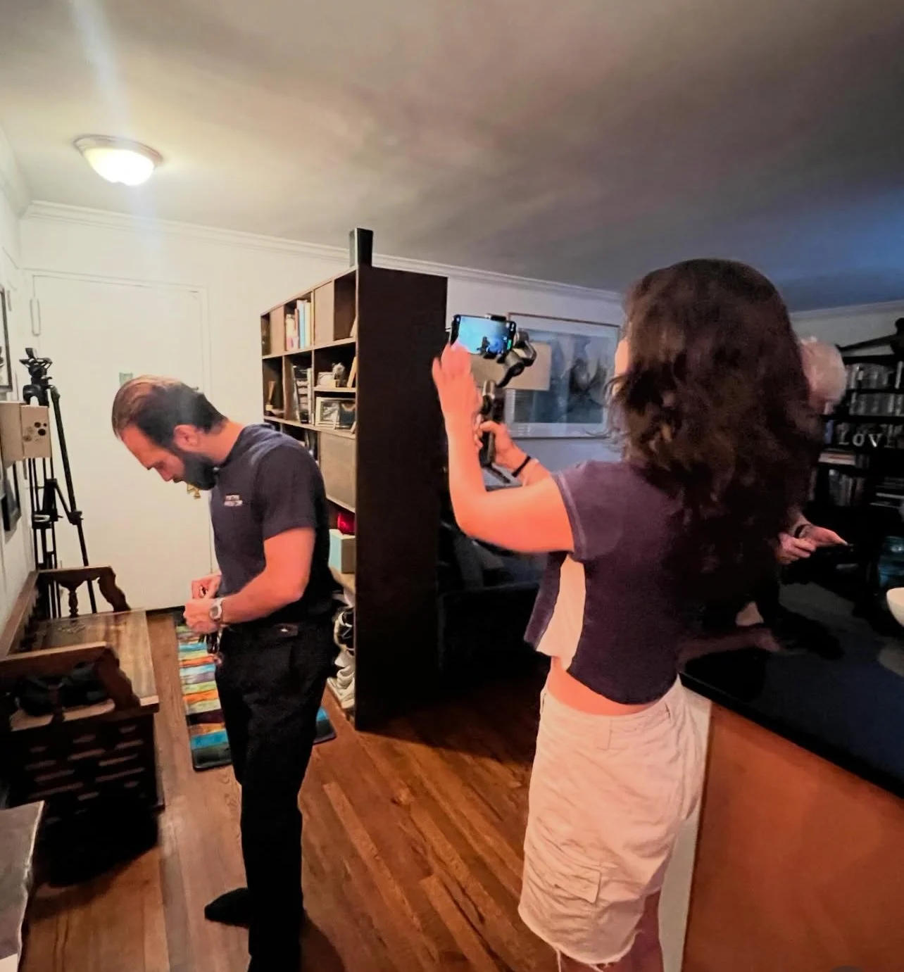 Youssef (Fady Kerko) and DP Charlotte Keir.