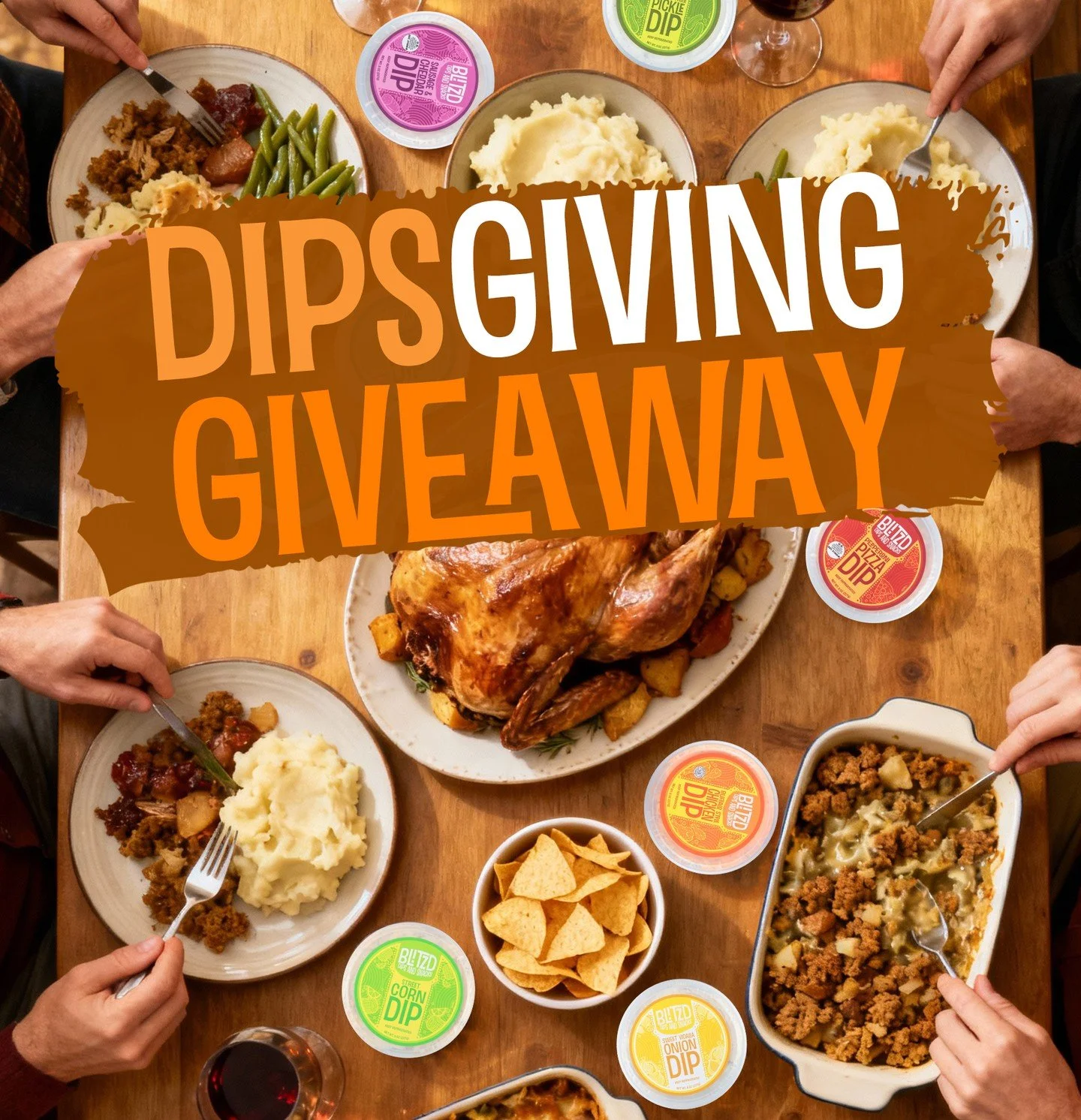 Gravy who? This Thanksgiving is all about the dips 🦃  Win all the dips + a swag pack and officially be &ldquo;that guest&rdquo; everyone loves.

1. Follow us @blitzddipsandsnacks
2. Tag your Dipsgiving crew (and have them follow us)!
3. Comment whic