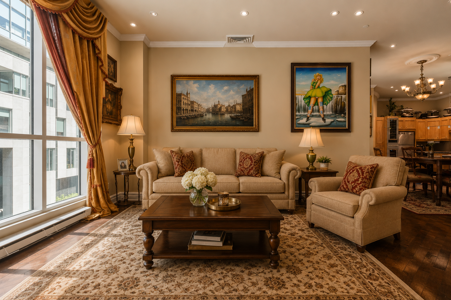 Staging virtuel - Salon