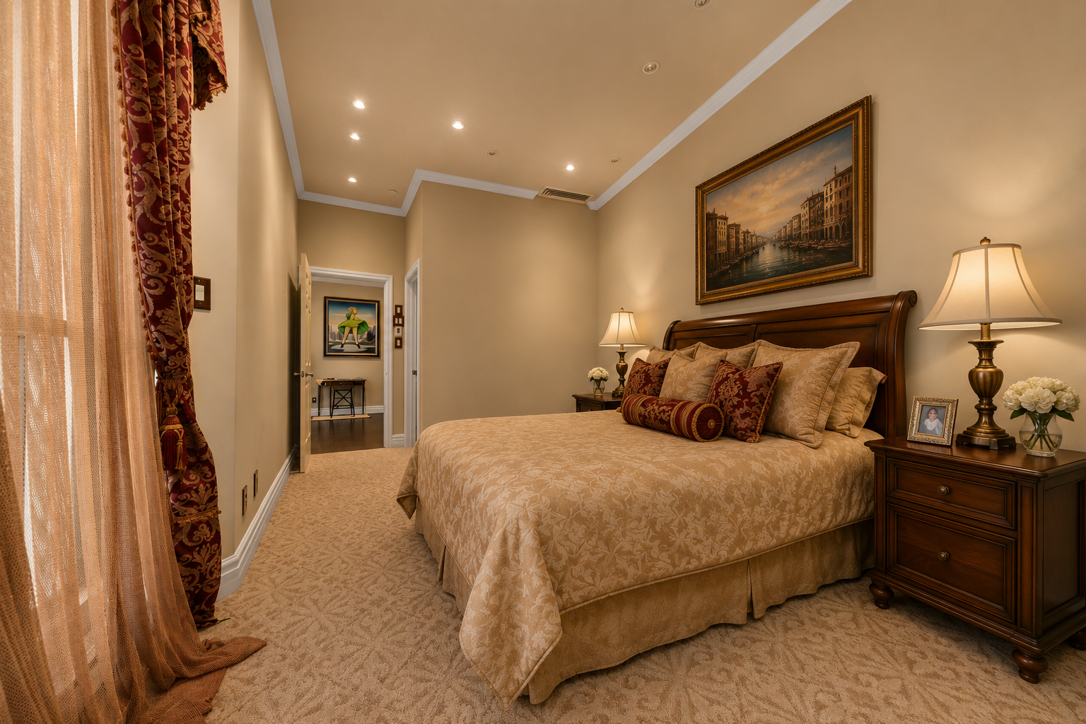 Staging virtuel - Chambre à coucher principale