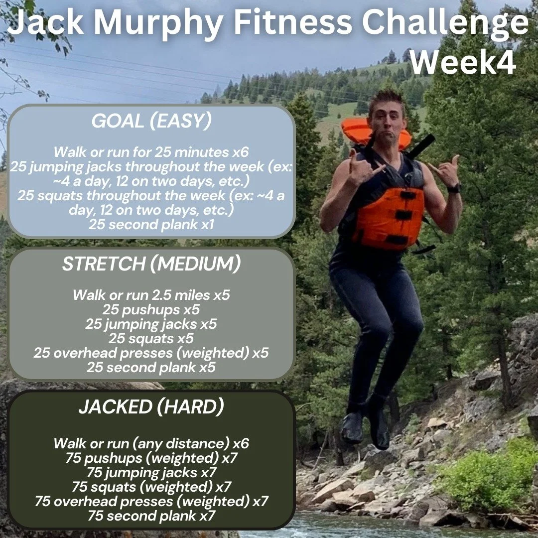 Final week! We can&rsquo;t believe we&rsquo;re headed into our last week of the Jack Murphy Fitness Challenge. Jack loved having fun working out and you can see his sense of humor here!

Continue to tag us and send pictures as you take on a new chall