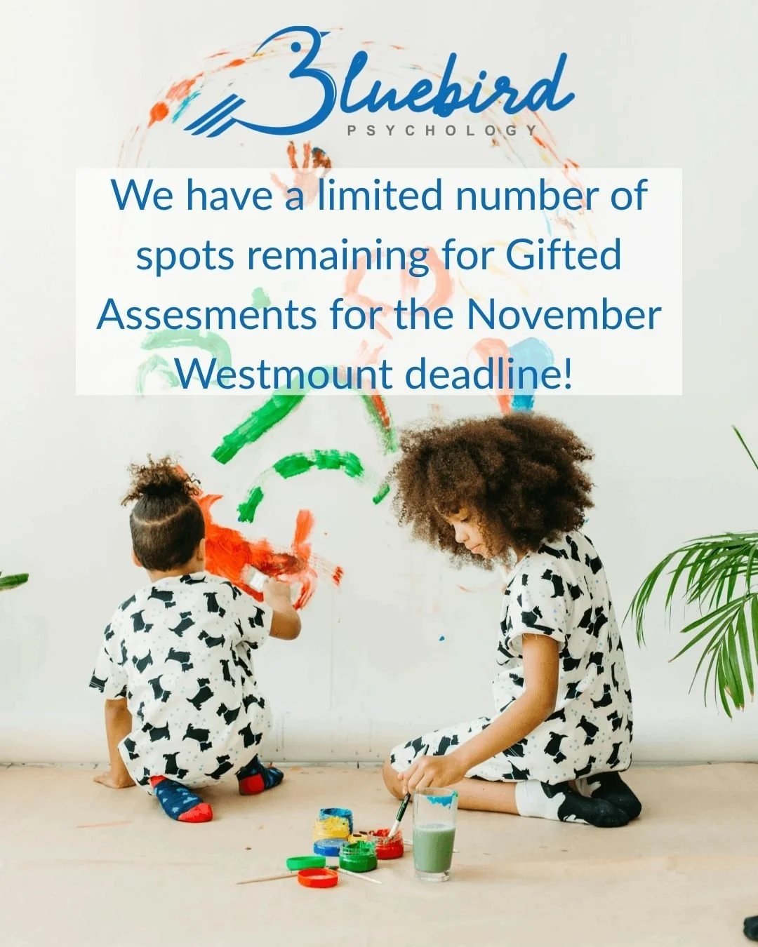 ✨ Now Booking Gifted Assessments! ✨

We have a limited number of spots available for families applying to Westmount Charter School for the kindergarten through grade four application deadline. 

If your child is curious, creative, and eager to be cha