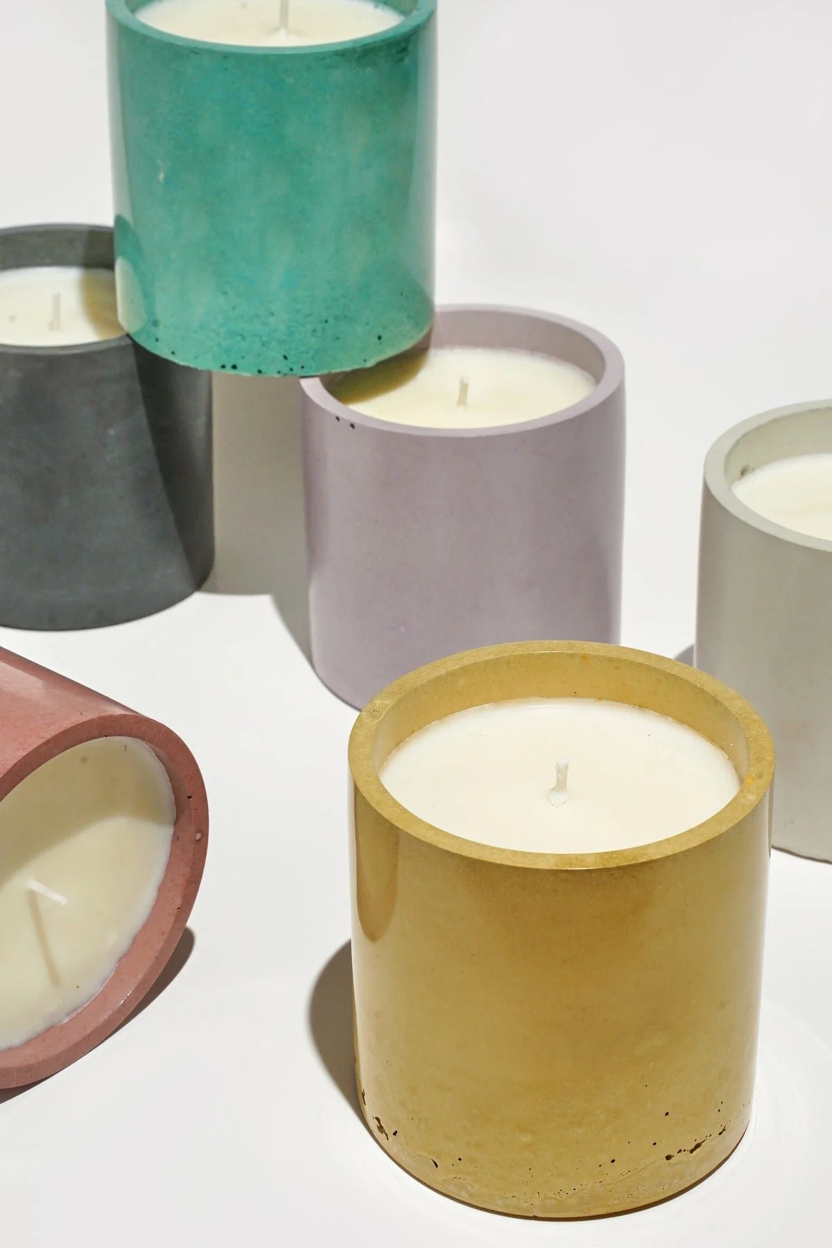 10oz Concrete Candle - Lavender + Eucalyptus - Ambit Attic