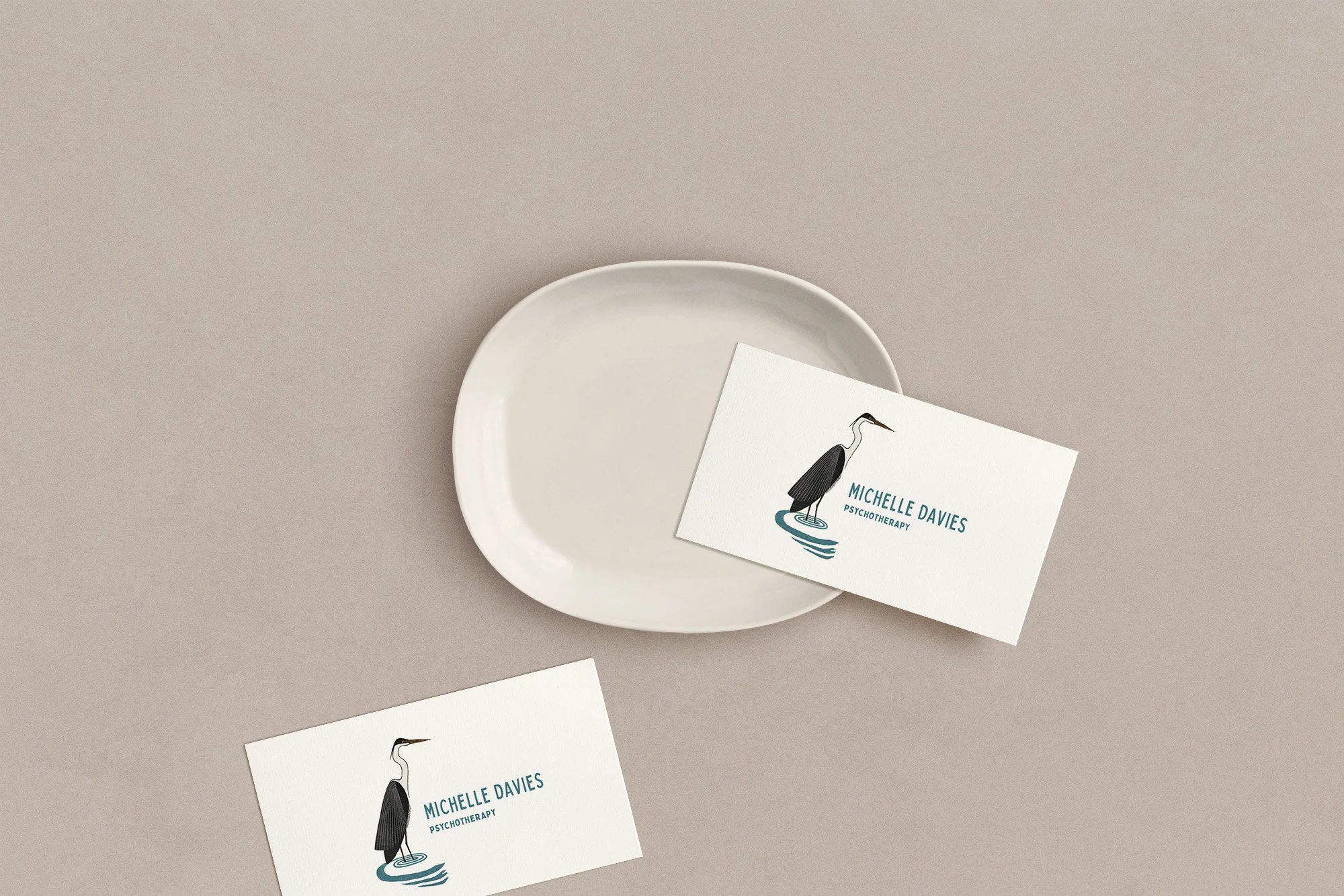 Shop Heron Therapist Logo