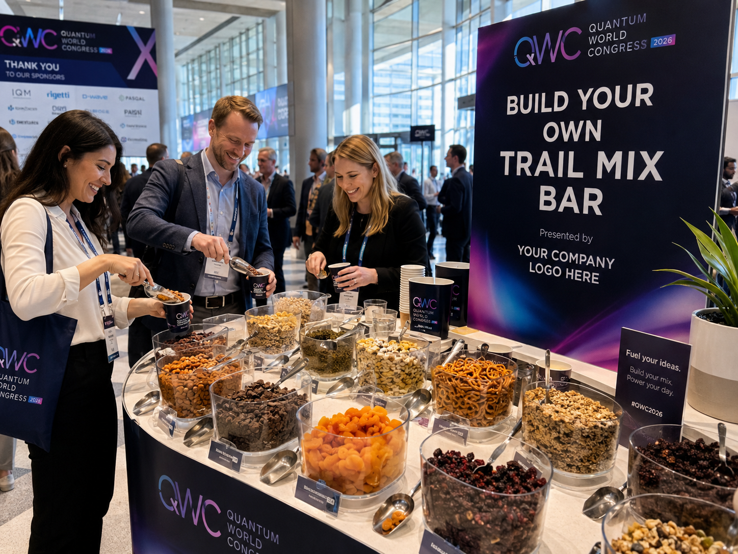 Customizable Trail Mix Experience at Quantum World Congress
