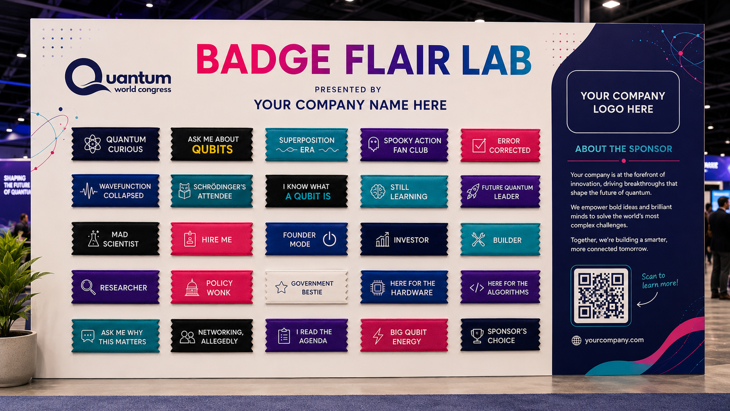 Badge Flair Lab at Quantum World Congress