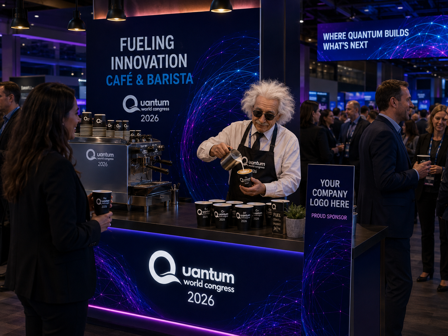 Café and Barista sponsorship at Quantum World Congress