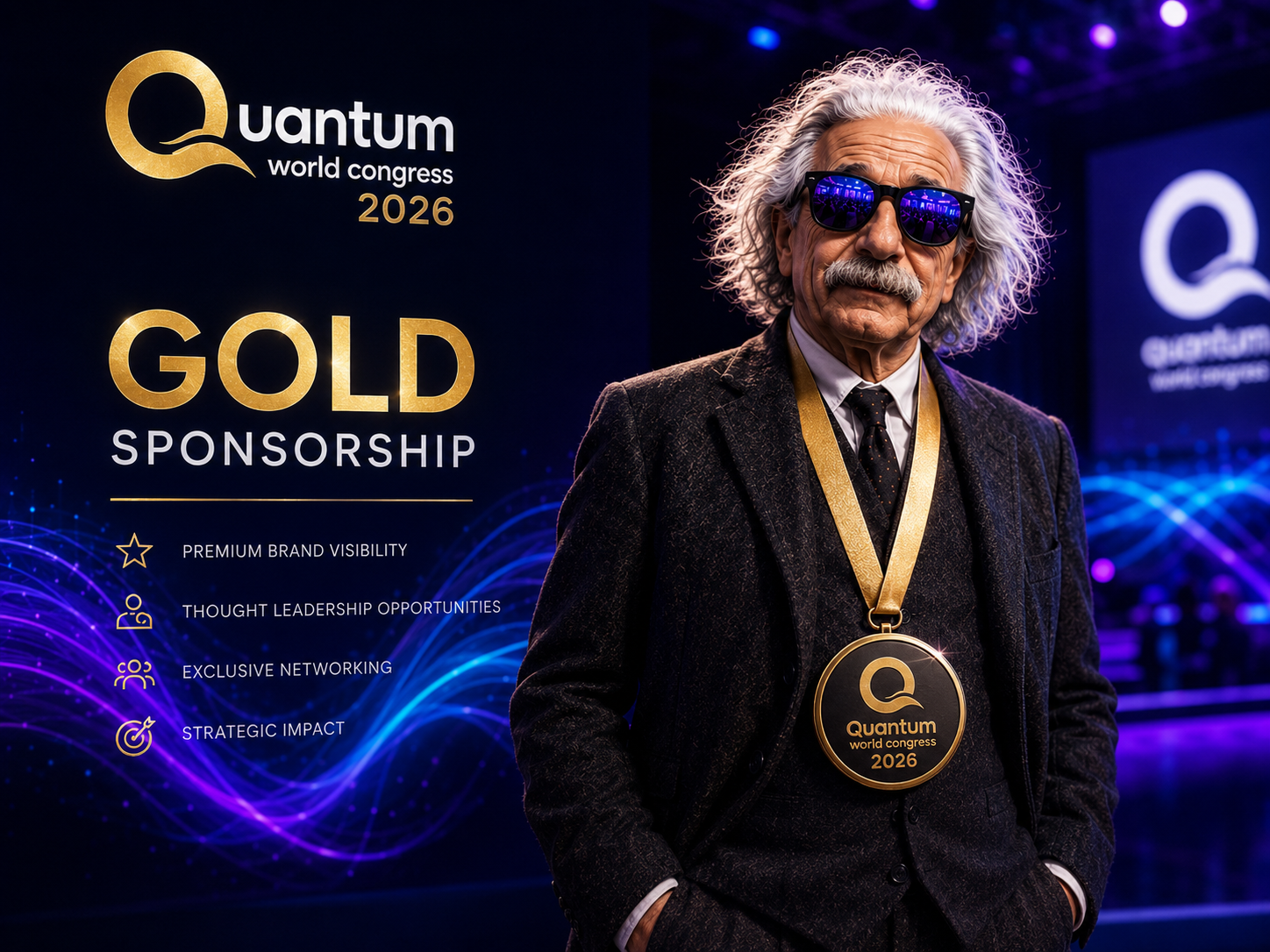 Gold sponsorship at Quantum World Congress