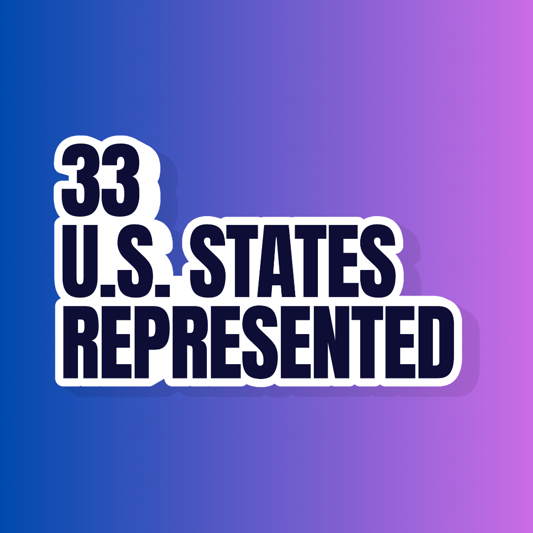 33 U.S. states represented