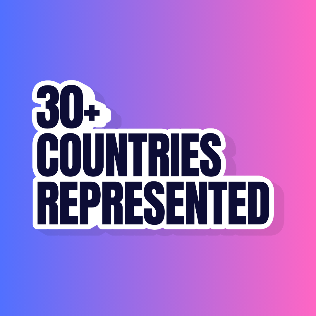 30+ countries represented