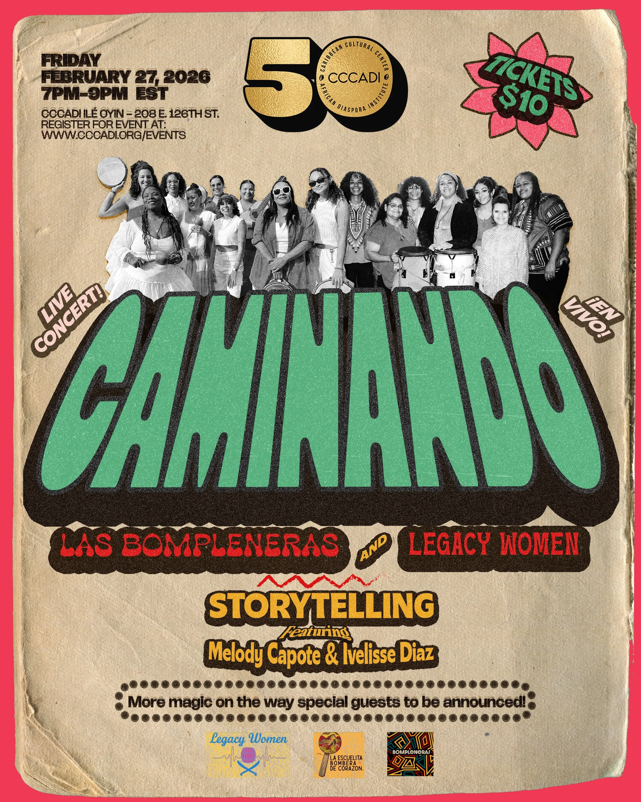 Caminando: Bompleneras &amp; Legacy Women concert at CCCADI Ilé Oyin