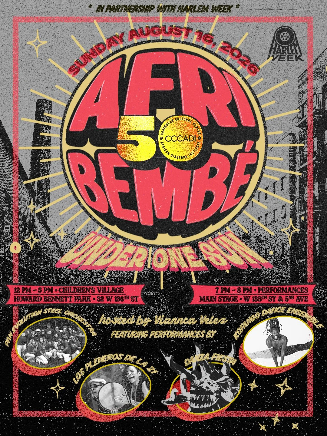 “Afribembé: Under One Sun”, co-presented with Harlem Week