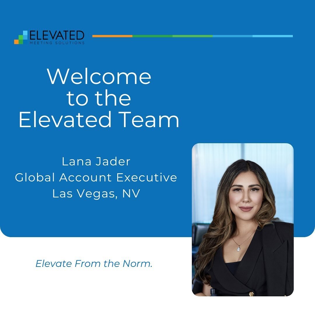 Elevated Meeting Solutions is thrilled to welcome Lana Jader to the Elevated family!

Jader possesses a meticulous and imaginative approach, showcasing a versatile skill set as an Event Architect. Her expertise spans event coordination, corporate mee