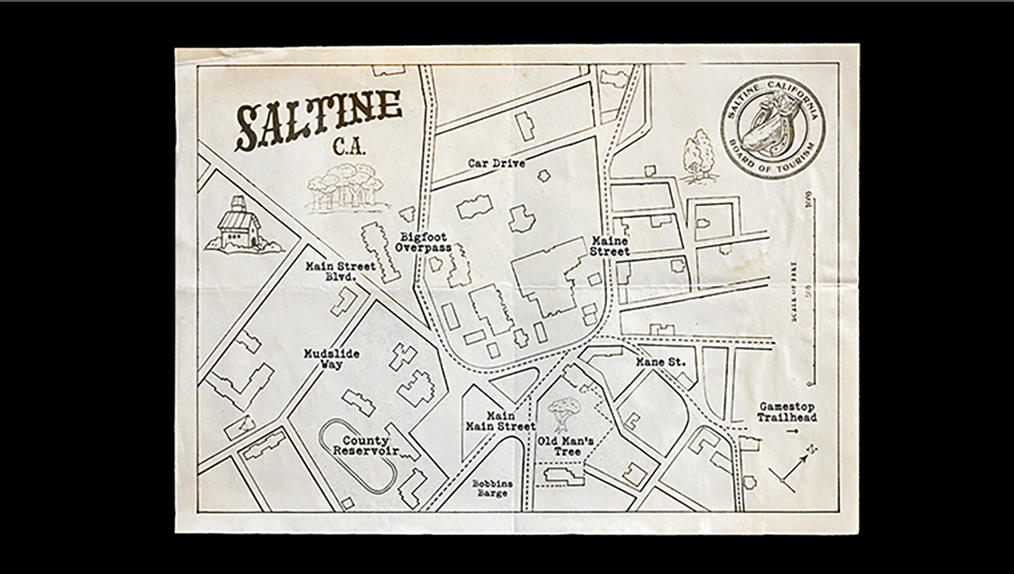 Map of Saltine, CA