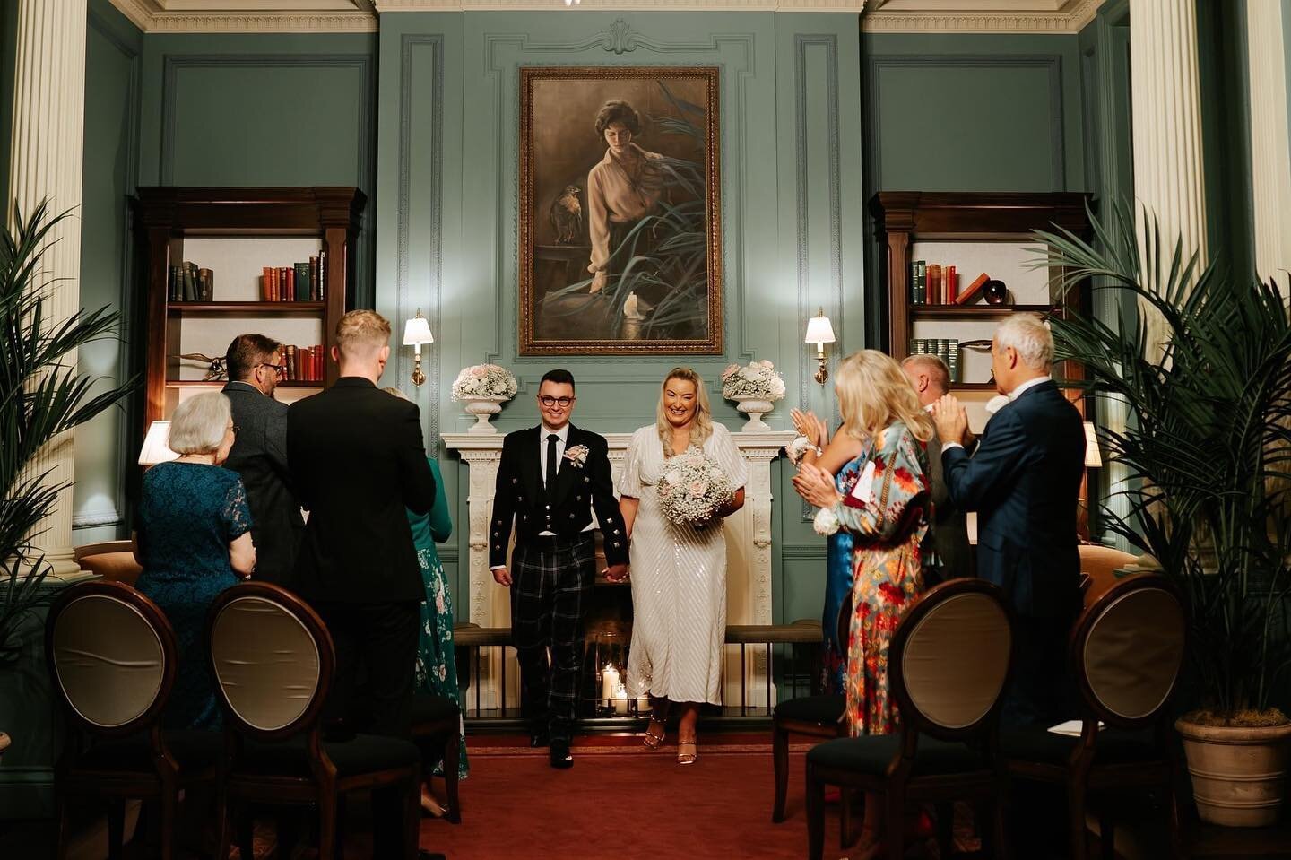 We just love a small intimate ceremony and @jenfreathy and @iestynfreathy had the most amazing wedding at @thegleneagleshotel with their closest and dearest ❤️ #scottishweddingsuppliers #intimatewedding #luxurywedding