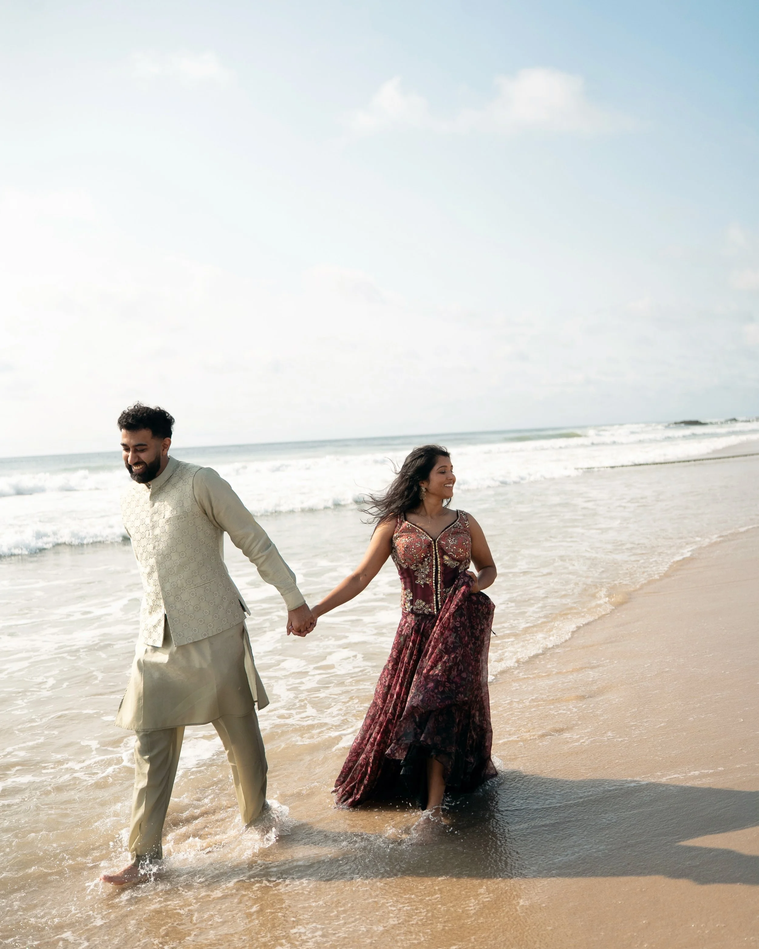 a bollywood love story year of a&amp;a &hearts;️🥥🌊💍

last summer, i was randomly connected to shoot ankita &amp; ammar&rsquo;s engagement party in jersey city. over the last year, i&rsquo;ve had the chance to work with their families going on ~7 t