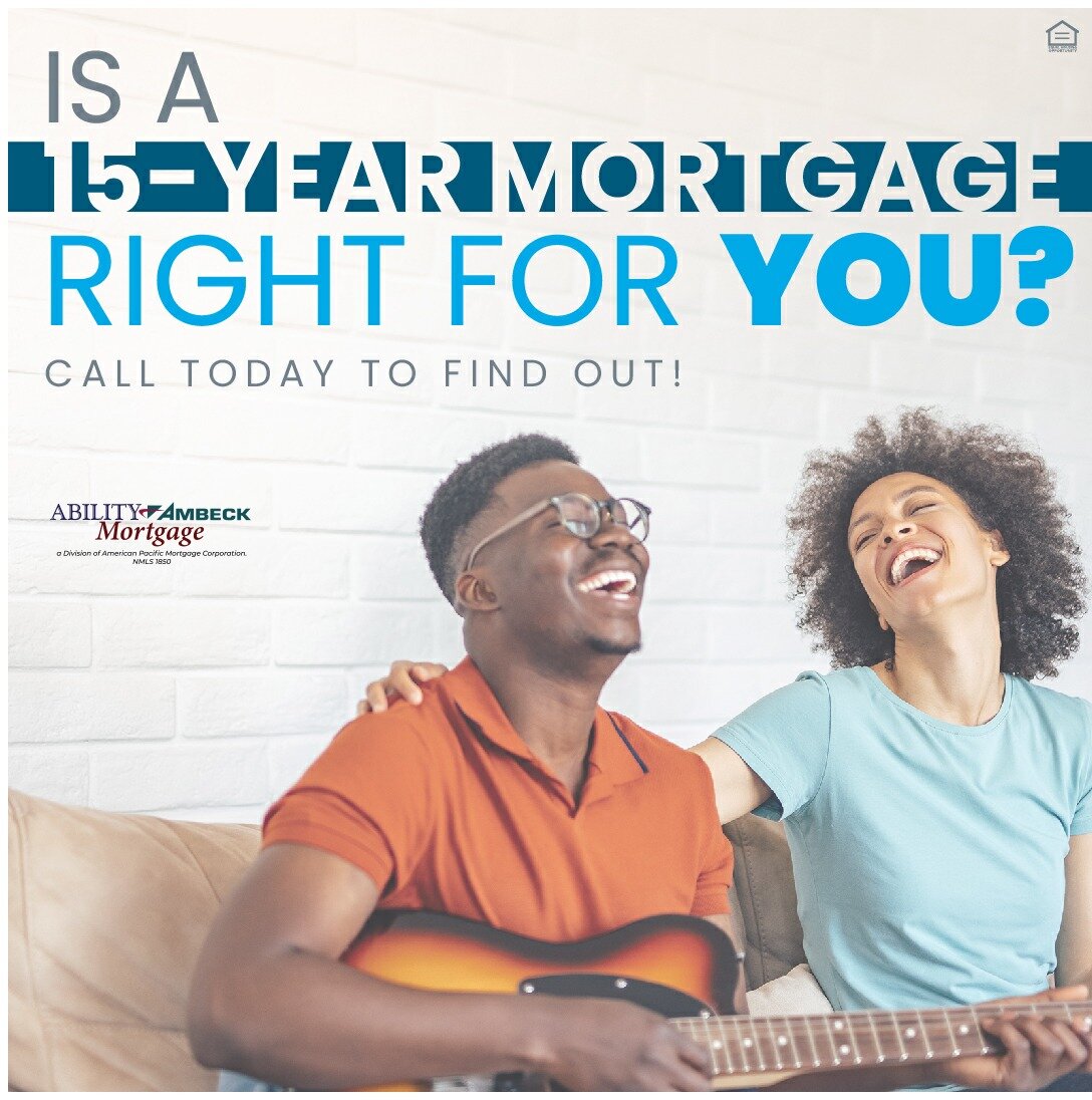 What is a 15 year mortgage? Could it be the right fit for you? Call us today to find out! 📱

.
.
.
#WeareAAM #AbilityAmbeckMortgage