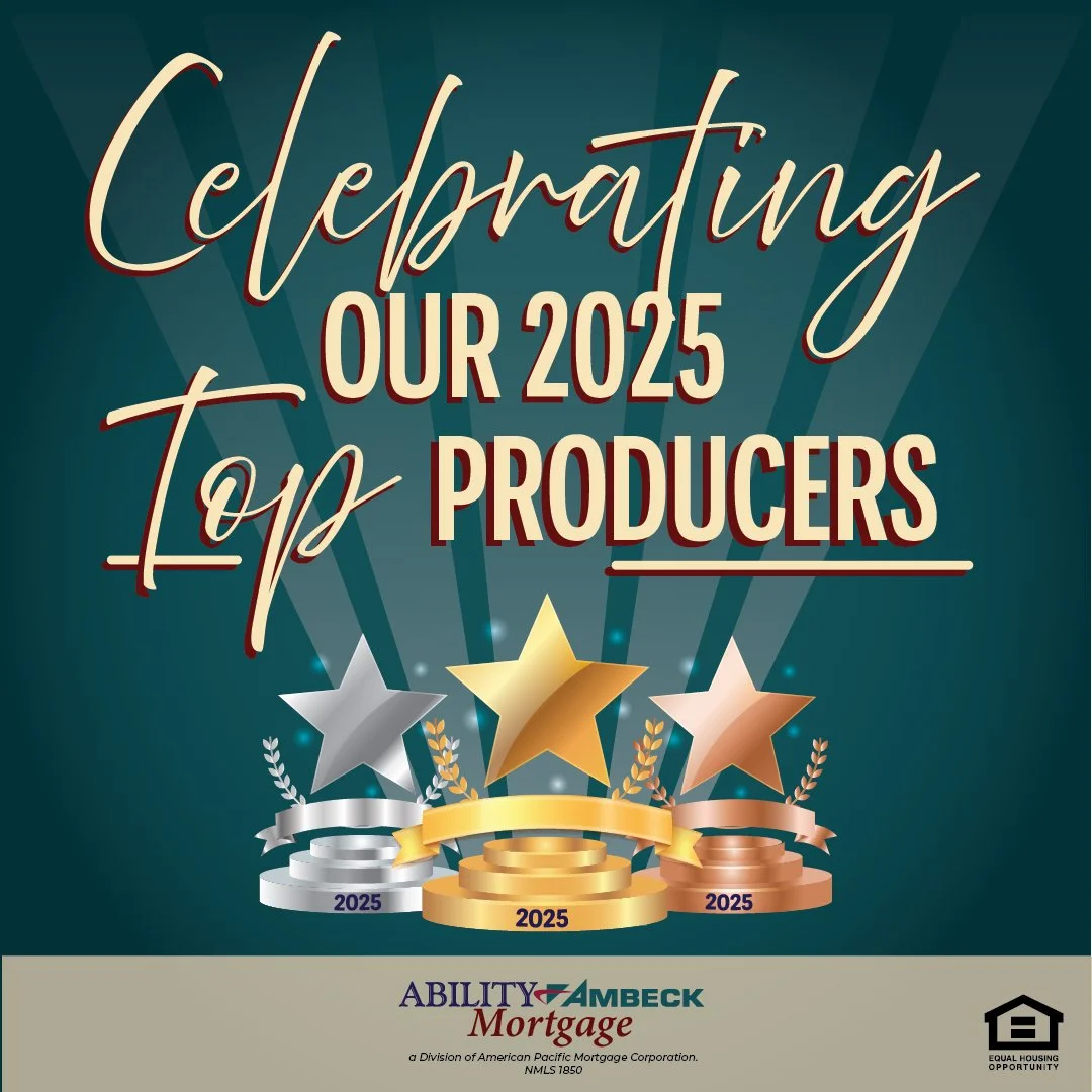 🎉 Celebrating Our 2025 Top Producers! 🎉
Ability Ambeck Mortgage
We&rsquo;re thrilled to spotlight the incredible professionals who went above and beyond this year. These standout achievers demonstrated unmatched dedication, expertise, and a genuine