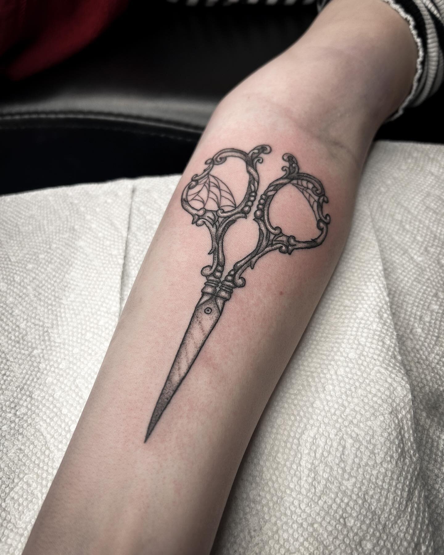 Art n Skin Tattoos - Demand of profession - Arrow and Scissor Tattoo for  our Archer & Hair Stylist client! Little different than regular small  tattoos we do. I wish them more