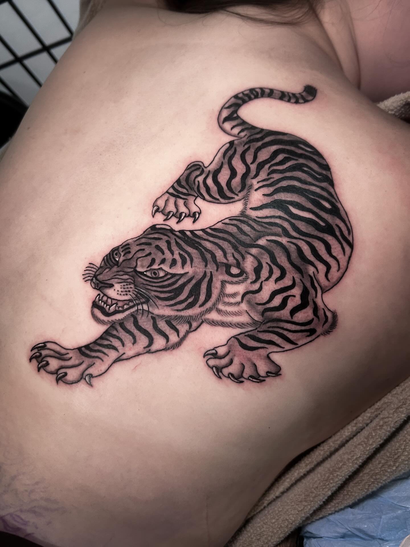 Lil tiger for Katey’s first tattoo. She was so wonderful to work with. A huge thank you to those that come in with an idea and an open mind . It’s not lost on me how nerve wracking it can be to suspend your trust and original ideas. I wil