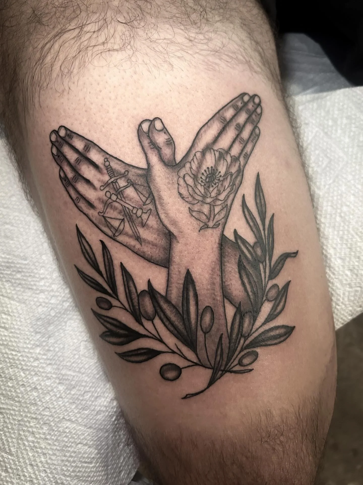 Wu-Tang forever. Just kidding, this is to represent Daniel’s Albanian roots for his first tattoo 🖤 Thank you for the trust. I love figuring out how to add layered symbolism in a tattoo design and always welcome a good challenge. Please reach o