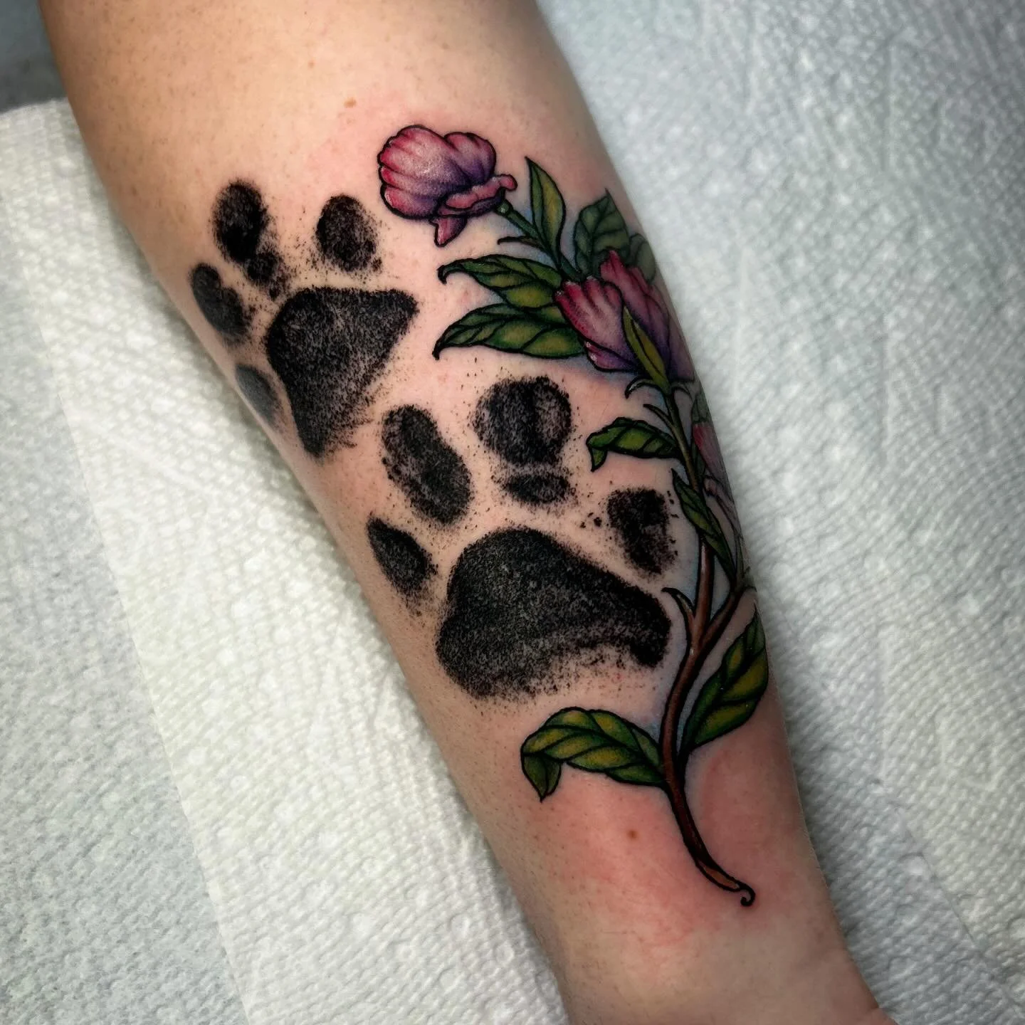 A really special memorial request for the goodest pup. It&rsquo;s never lost on me the honor it is to do such special designs or the vulnerability and effort it takes to get tattooed. I&rsquo;m here for you and I&rsquo;ve got plenty of time, just rea