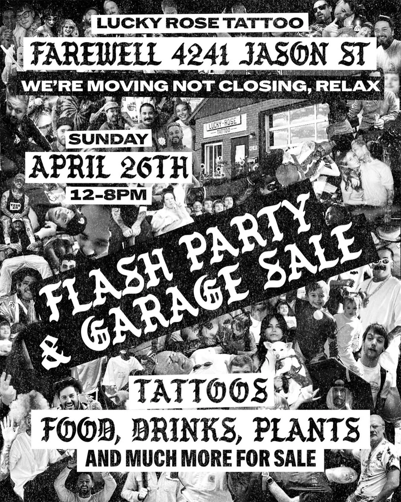 This Sunday is our last event at 4241 Jason St before our move just a few blocks away. This place has been my foundation, my home, and has meant just about everything to me. I found my footing and stability here. And thank all of you for being a part