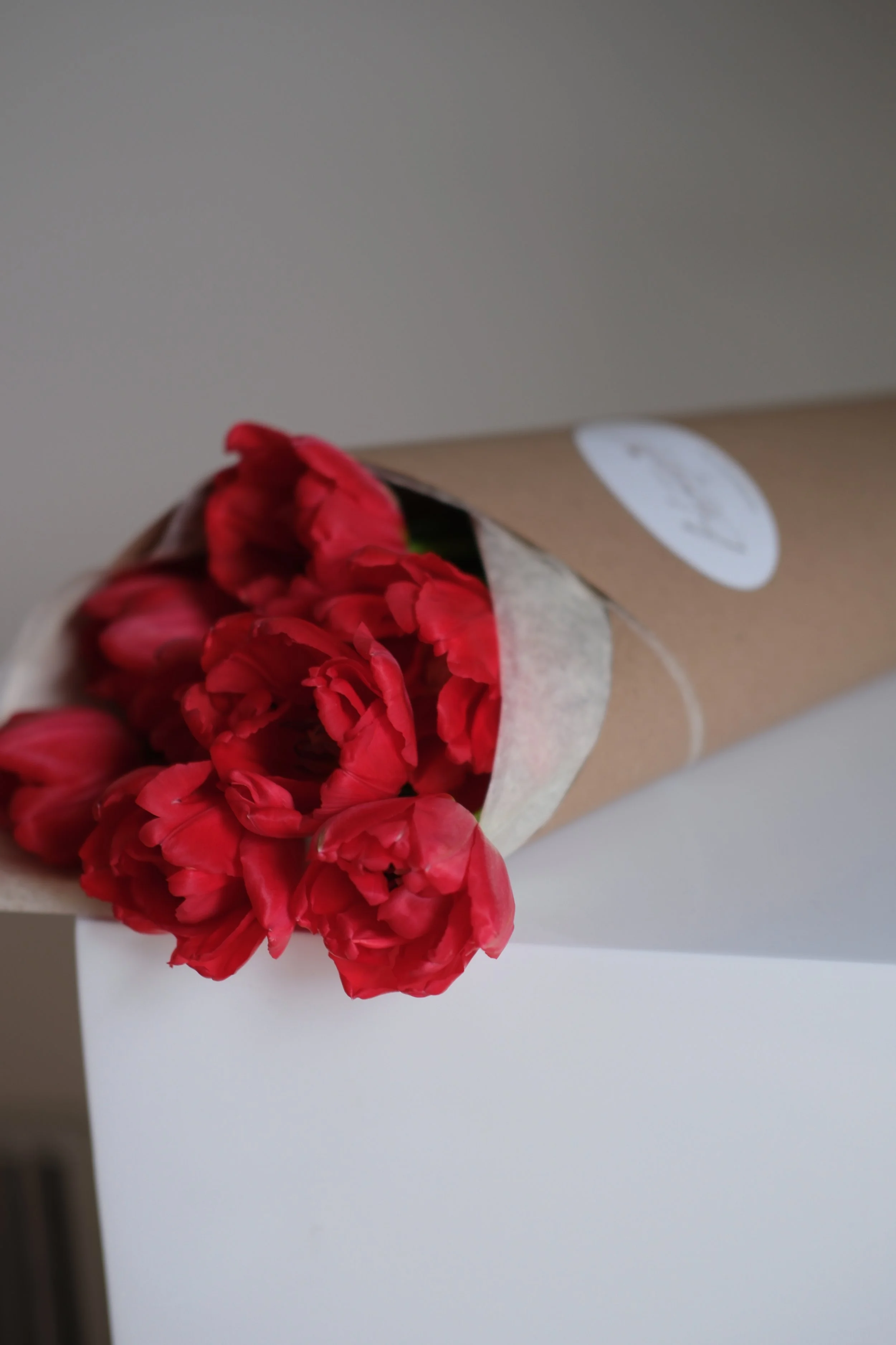 Locally Grown Tulips, Wrapped