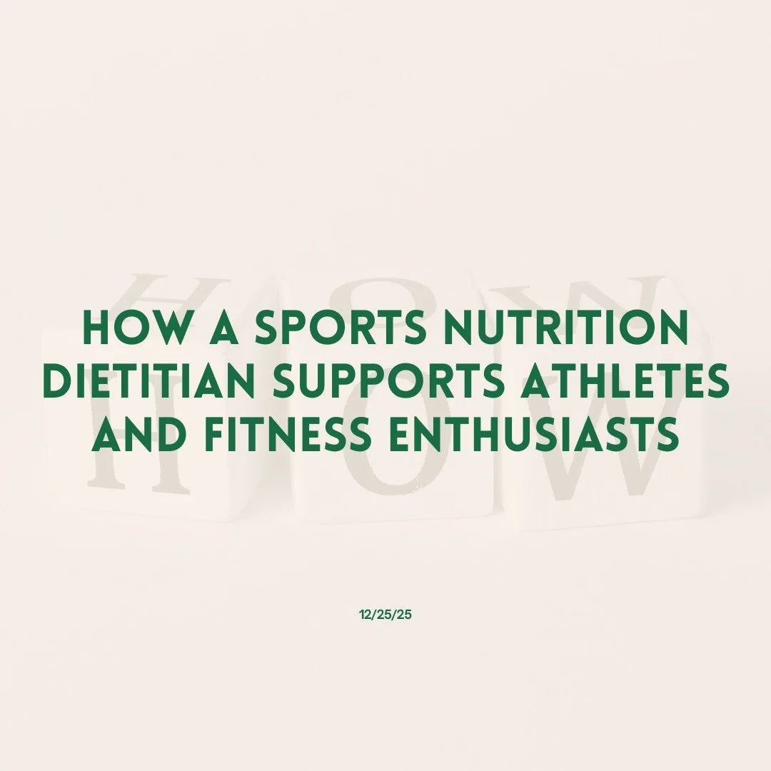 How a Sports Nutrition Dietitian Supports Athletes and Fitness Enthusiasts