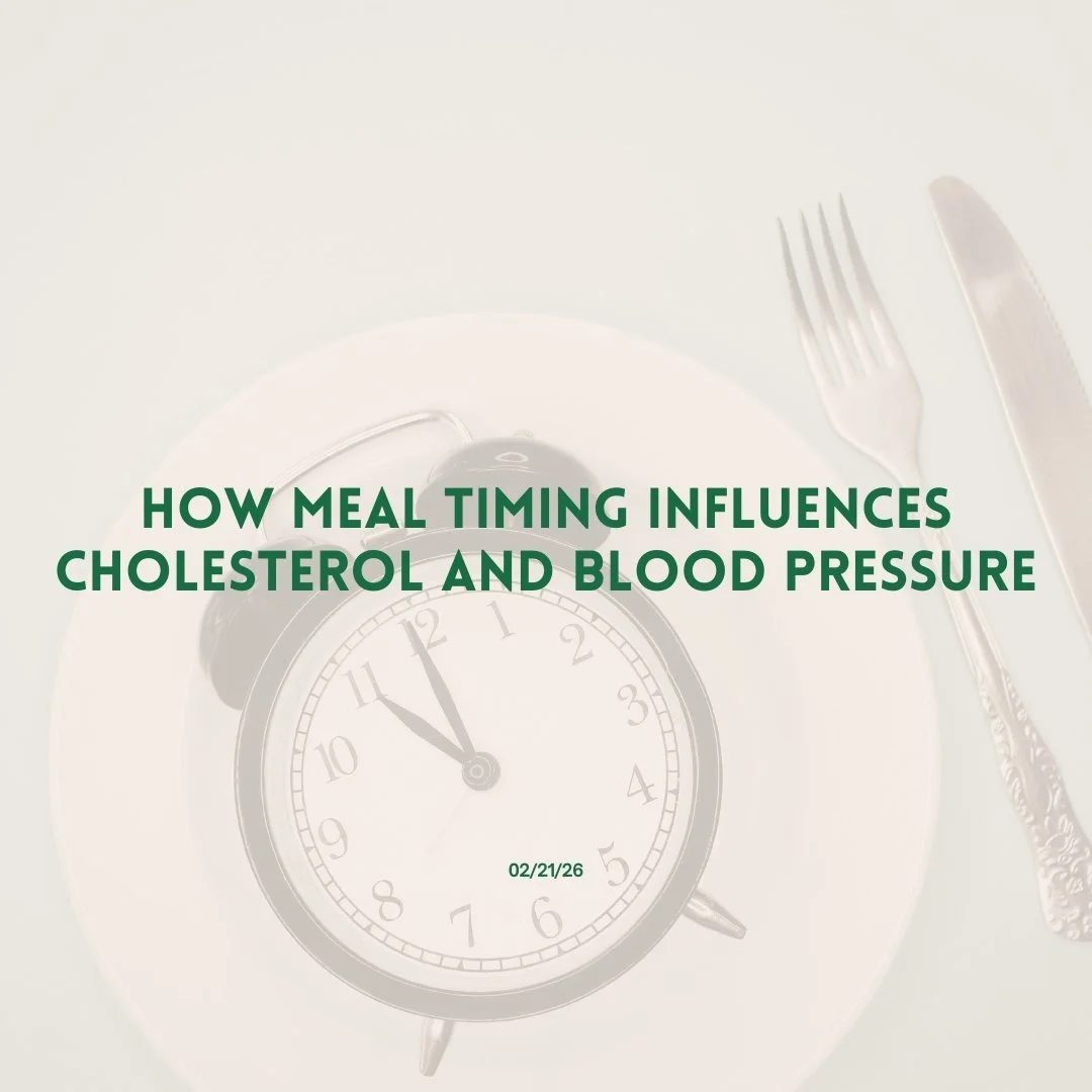 Meal Timing for Cardiometabolic Health