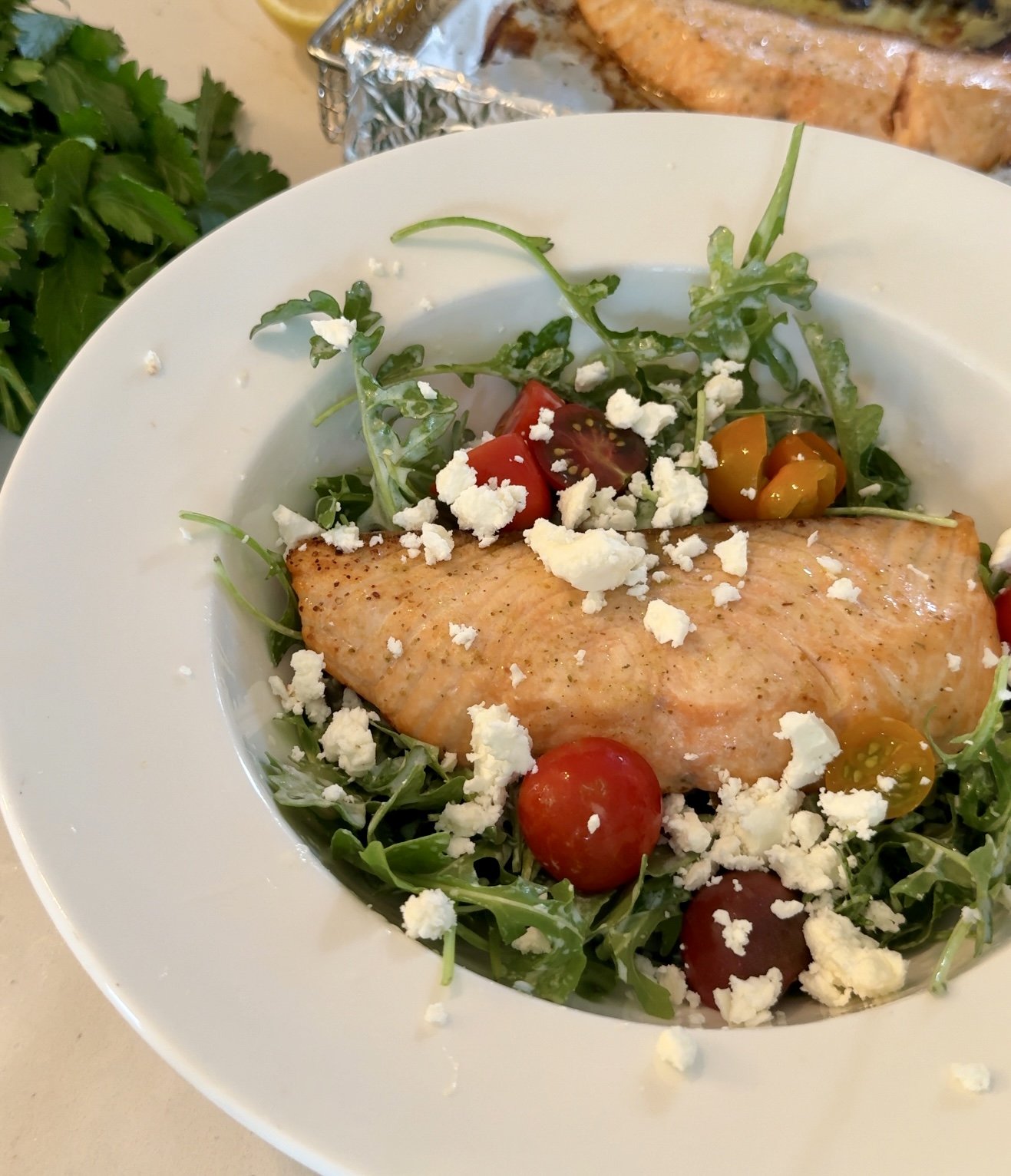Mediterranean Salmon Salad Recipe – Simple, Anti-Inflammatory &amp; Delicious