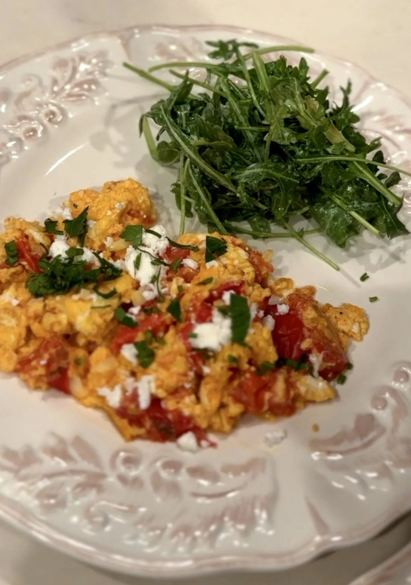 Greek Egg &amp; Tomato Scramble – Simple, Savory &amp; Mediterranean