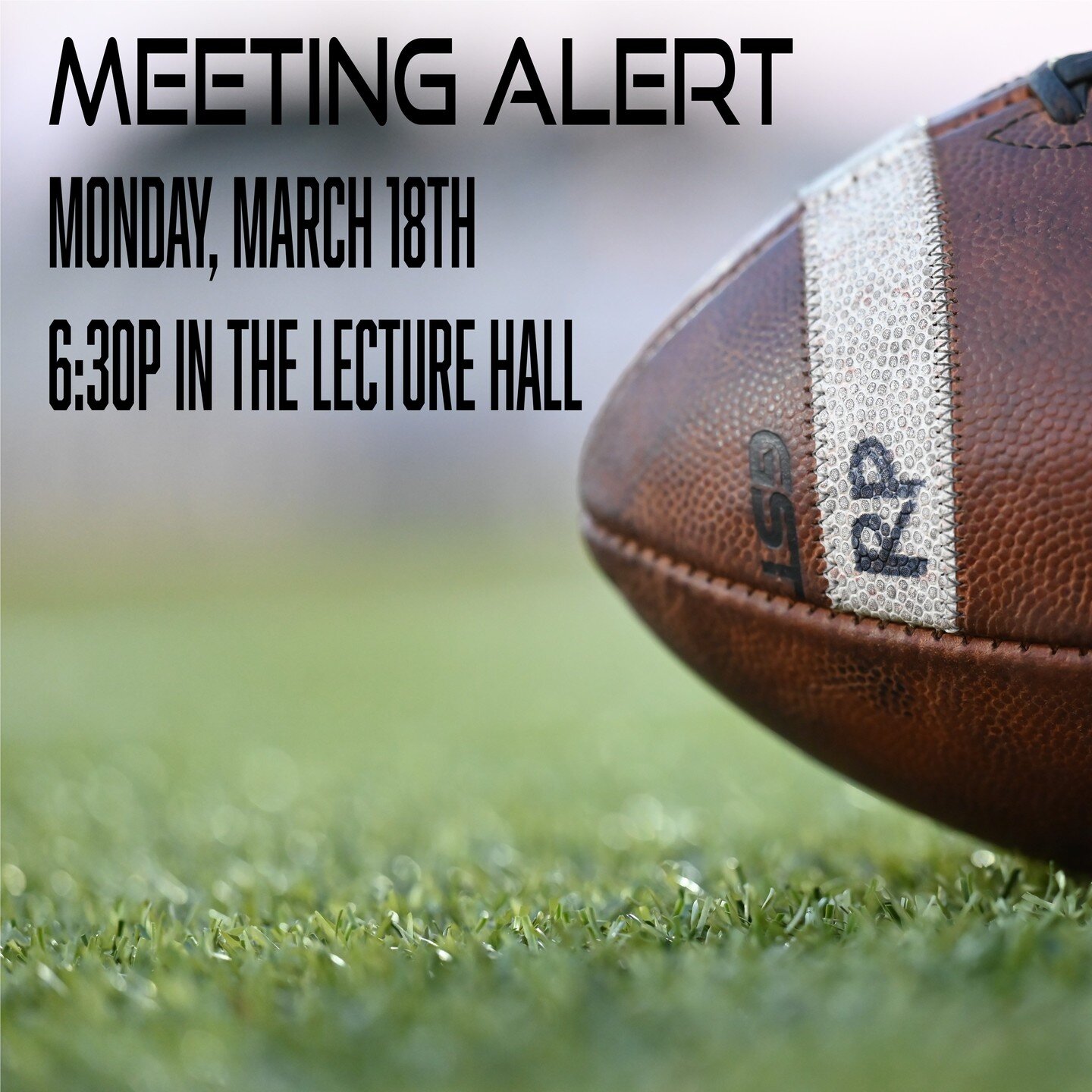 Please join us for an RPFC meeting next Monday. All are welcome to discuss plans for Spring Football and the 2024 season. Coach Jacobs would like at least 1 parent from each player's family to attend and incoming 9th grade families are encouraged to 