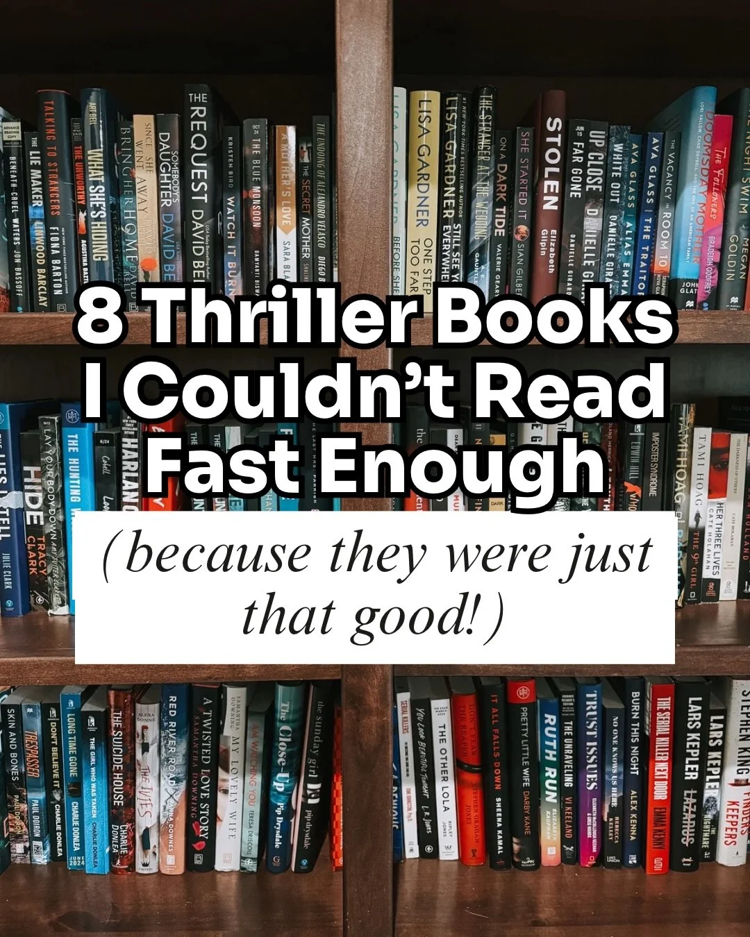 Every one of these had me hooked from page one and absolutely flying through. I couldn&rsquo;t get enough!

💜 MY HUSBAND&rsquo;S WIFE by Alice Feeney - A woman comes home to find her husband living with a stranger who insists she is his wife. (Out n