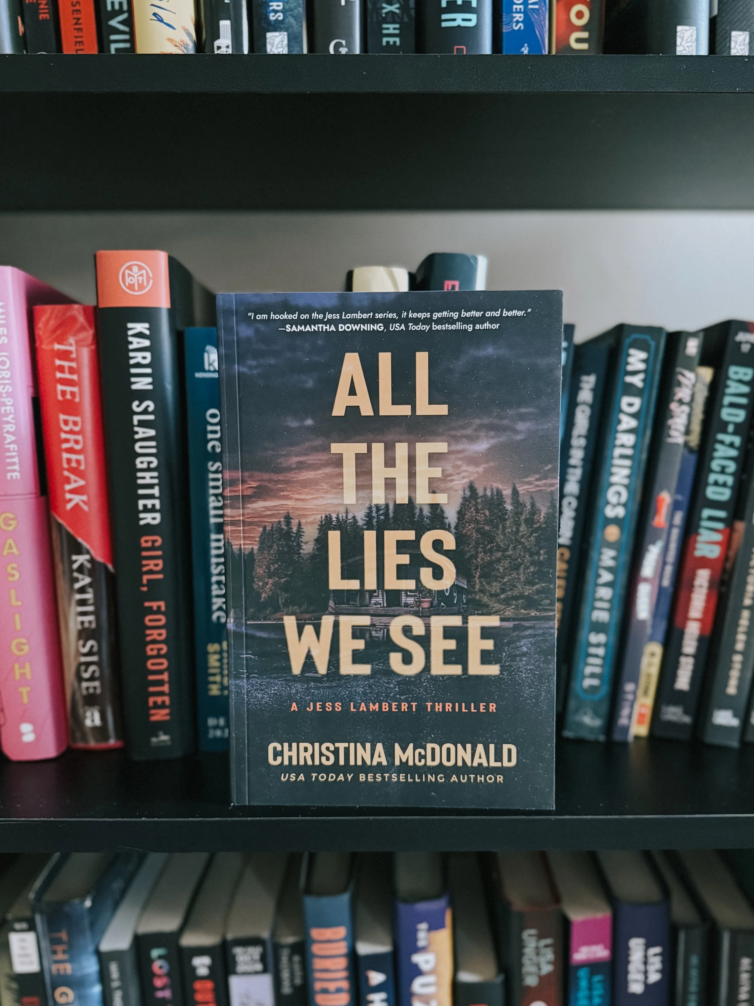 Thriller readers, this one sounds like it&rsquo;s going to be so twisty 👀

ALL THE LIES WE SEE by Christina McDonald (@christinamac79) comes out July 7, 2026, and it has everything I love in a psychological thriller: a detective with no memory, a vi