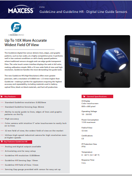 GuideLine & GuideLine HR Sensors