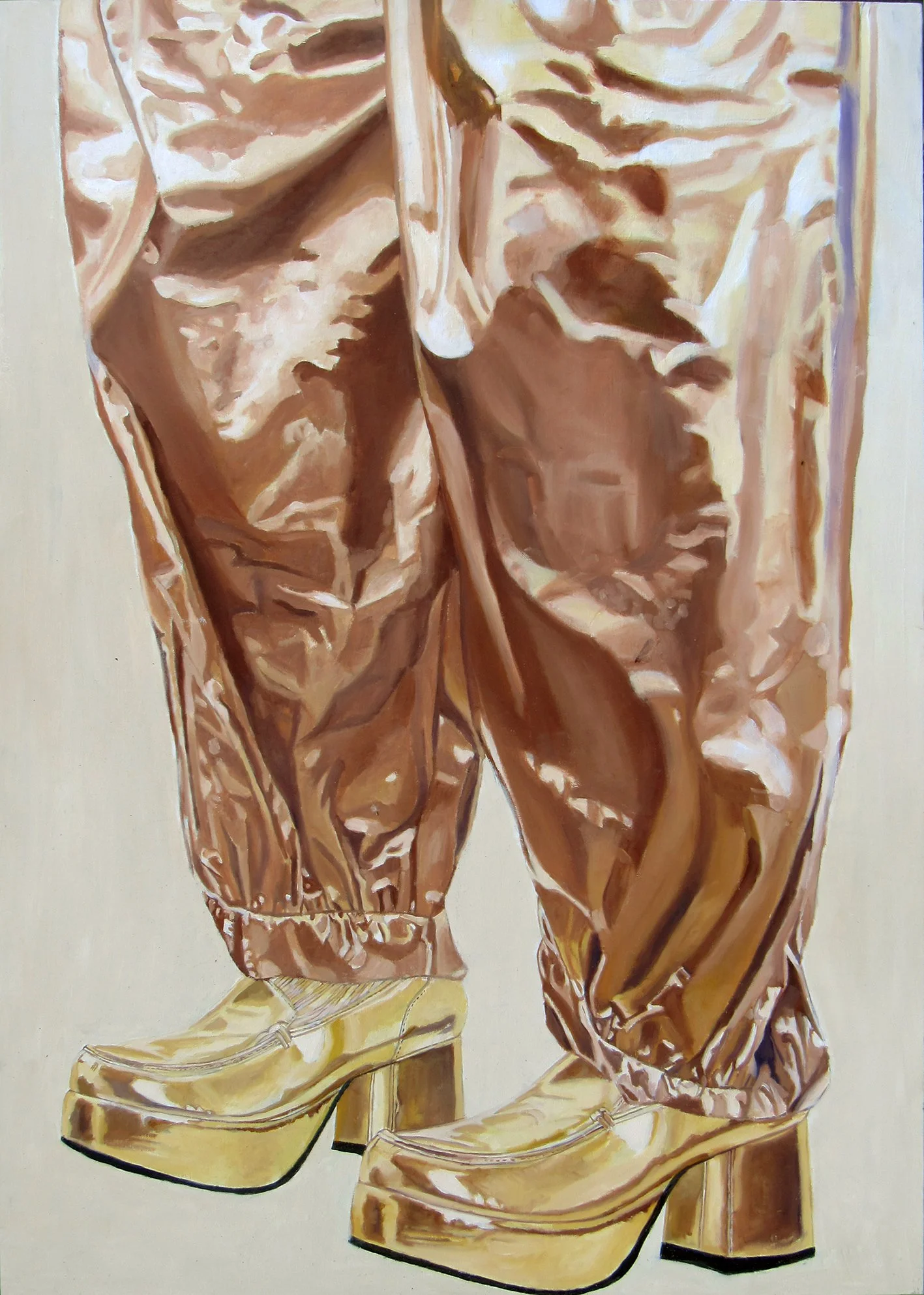 El hombre dorado, parte inferior, óleo sobre tabla, 50 x 70 cm