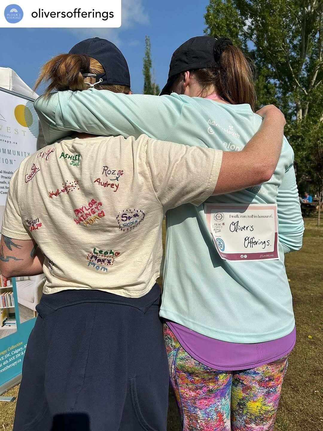 Such an honour to work with @jennifer_the_rainbow_chaser  @oliversofferings as one of our radtastic graduate interns based in NS - she was here this weekend for the @pregnancylosssupportcanada annual legacy run/walk/roll in honour of her son Oliver -