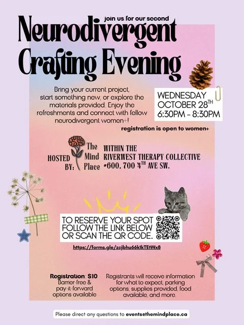 Neurodivergent Crafting Evening for Women &amp; Non-binary adults
