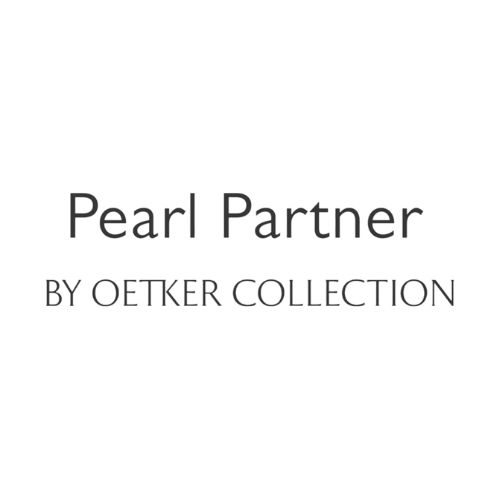 Text graphic that reads 'Pearl Partner BY OETKER COLLECTION' on a black background.