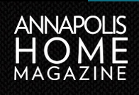 Logo of Annapolis Home Magazine with white text on a black background