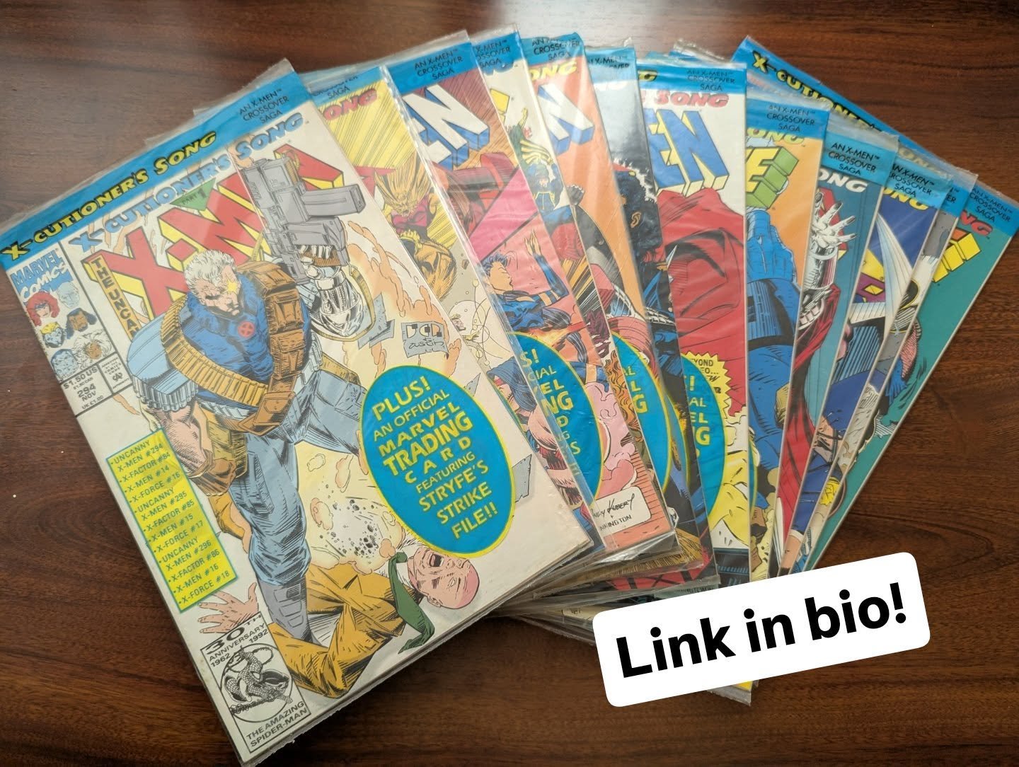 A complete set of X-Cutioner's Song polybagged with cards, and the first appearance of Mockingbird! Now available on my eBay!
-
#comic #comicbook #comics #comicbooks #comiccollector #comicsofinstagram #comiccollection #marvel #marvelcomics #comicsfor