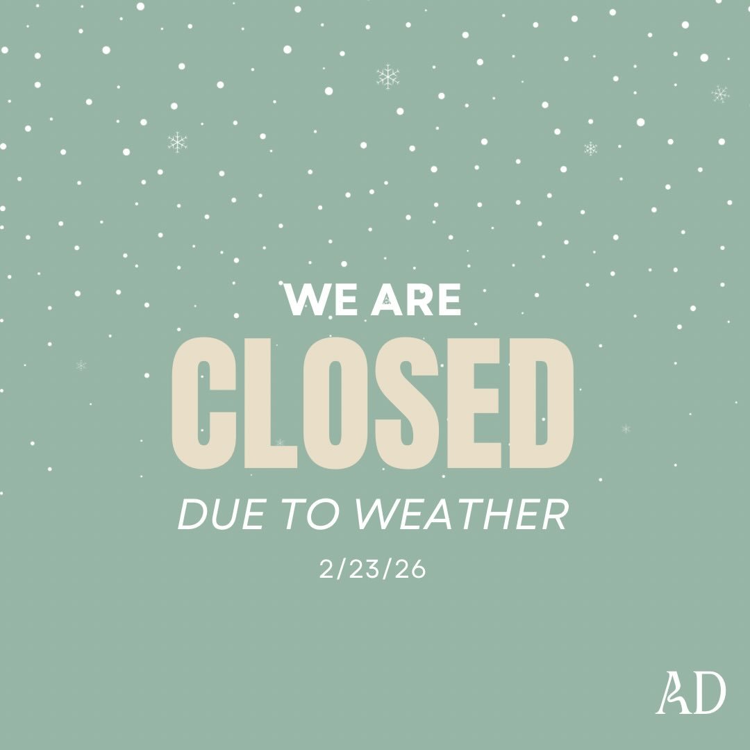 We are closed today due to the inclement weather!