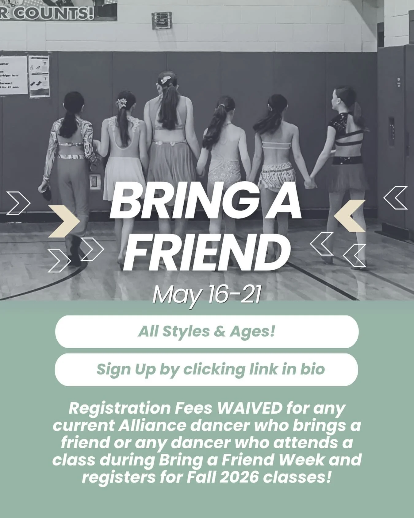 ✨ BRING A FRIEND WEEK✨ 

Join us for a week full of fun! Sign up using our link in our bio!
